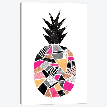 Pretty Pineapple Canvas Print #ELF93} by Elisabeth Fredriksson Canvas Art