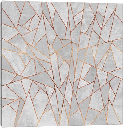 Shattered Concrete Canvas Art Print - Elisabeth Fredriksson