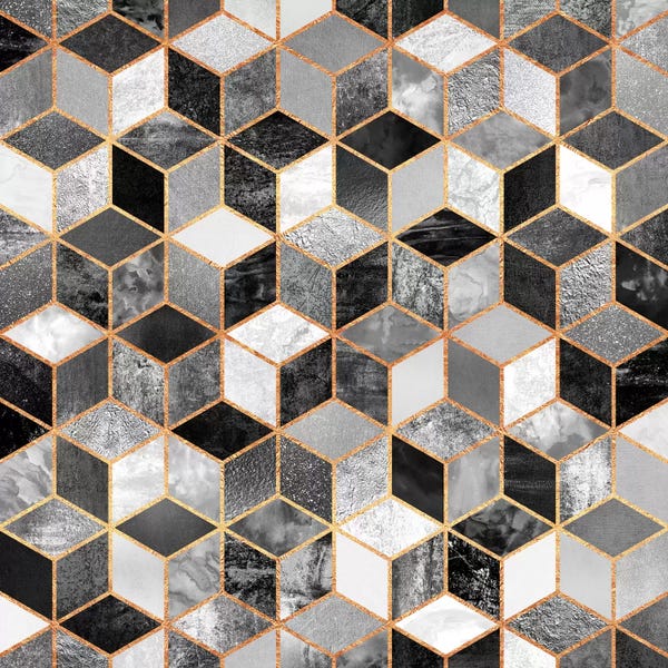 Industrial Office: Black And White Cubes by Elisabeth Fredriksson