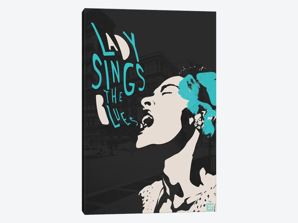 Billie Holiday II by Elliot Griffin 1-piece Canvas Print