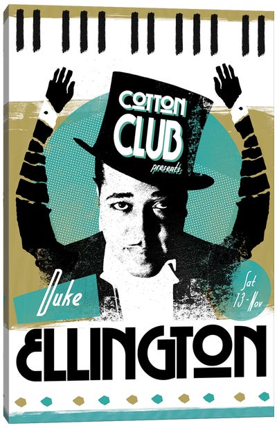 Duke Ellington Canvas Art Print - Concert Posters