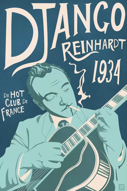 Django Reinhardt by Elliot Griffin wall art