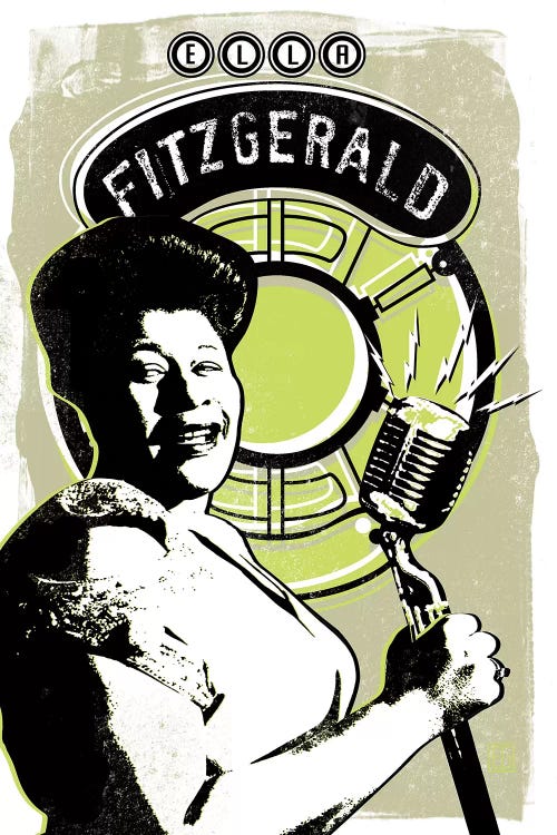 Ella Fitzgerald by Elliot Griffin wall art