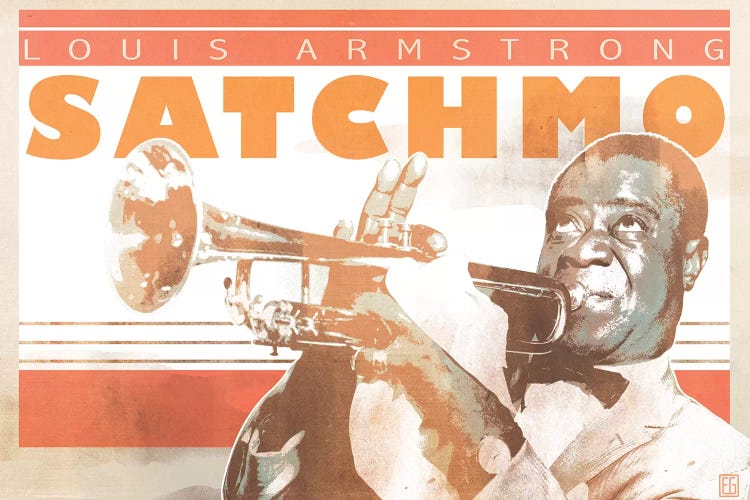 Louis Armstrong by Elliot Griffin wall art