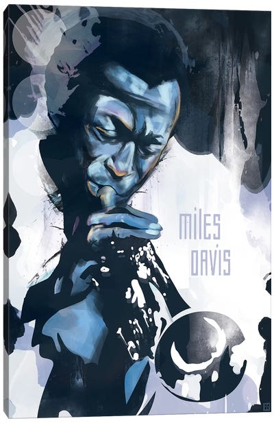 Miles Davis Canvas Art Print - Celebrity Art