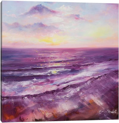 Violet Ocean  Canvas Art Print - Emily Louise Heard