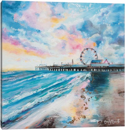 Candy Floss Canvas Art Print - Beach Sunrise & Sunset Art