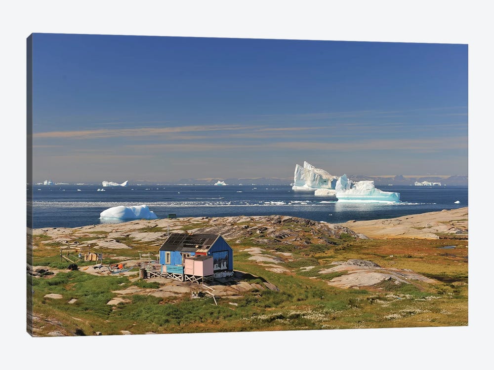 A Hut With A View - Greenland by Elmar Weiss 1-piece Art Print