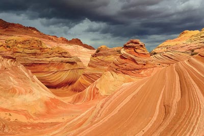 Bad Weather Approaching In The Wave by Elmar Weiss framed canvas print