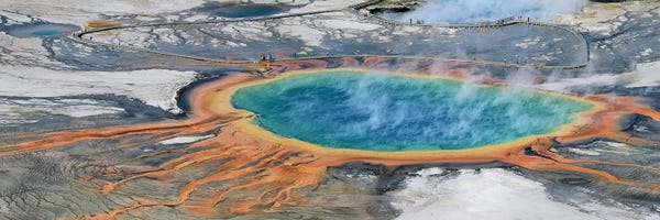 Wyoming: Grand Prismatic Spring - Yellowstone Np by Elmar Weiss