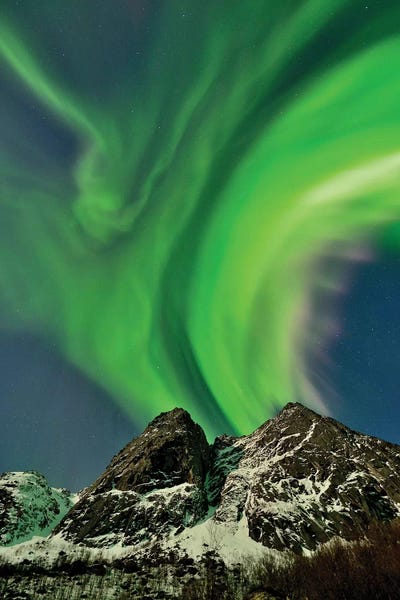 Green Erupotion by Elmar Weiss framed canvas print