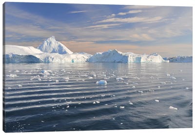 Greenland, Disco Bay Canvas Art Print - Glacier & Iceberg Art