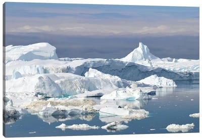 Illulissat Icefjord - Greenland Canvas Art Print - Glacier & Iceberg Art