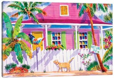Key West Characters Canvas Art Print