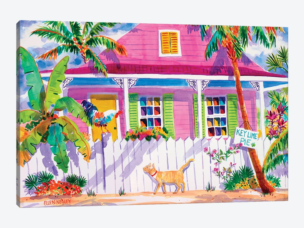 Key West Characters by Ellen Negley 1-piece Art Print