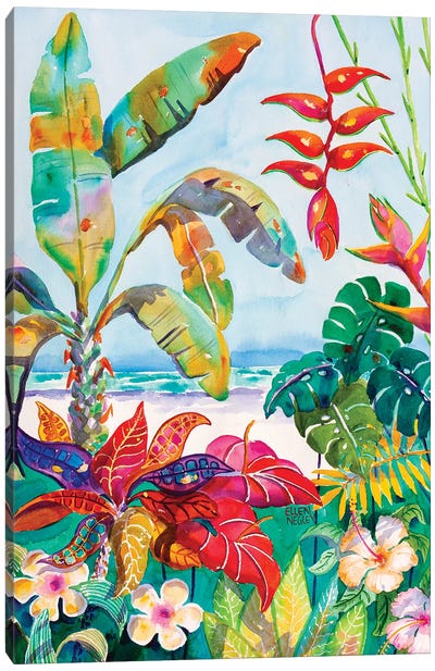 Florida Foliage Botanical Canvas Art Print