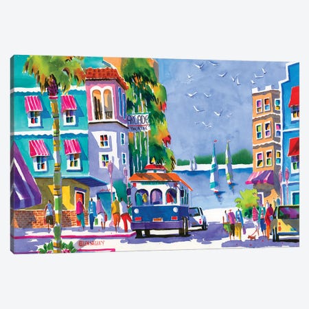 City Of Palms Fort Myers Canvas Print #ELN7} by Ellen Negley Canvas Wall Art