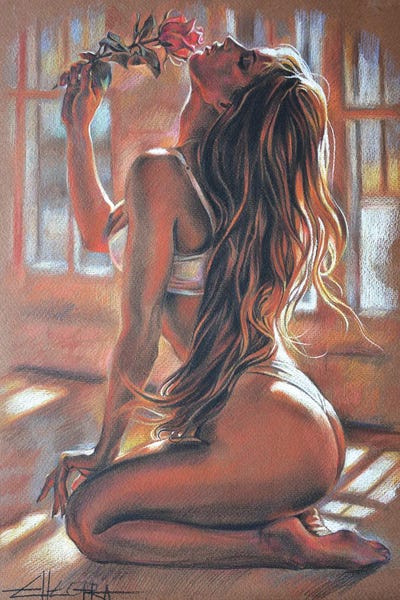 Lingerie: Scent Of A Rose by Ellectra Art