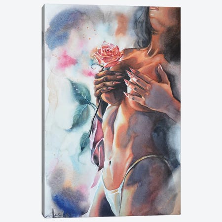 Fading Fragrance II Canvas Print #ELT11} by Ellectra Art Canvas Wall Art