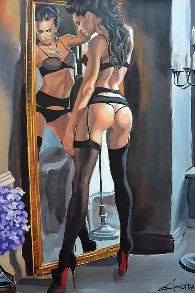 Rubin VI by Ellectra Art framed canvas print