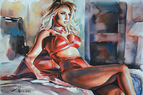 Lingerie: Seven Sunsets IV by Ellectra Art