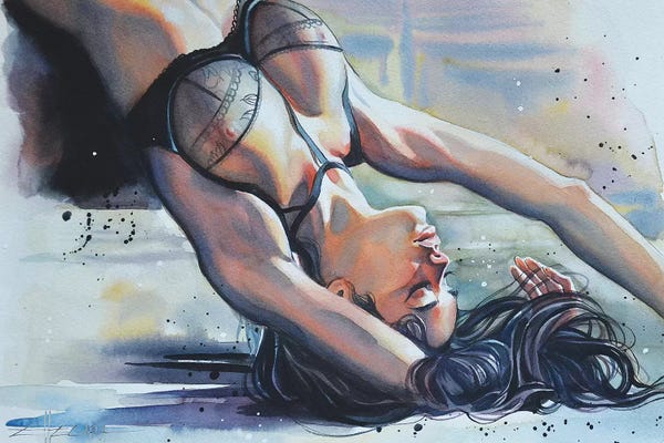 Lingerie: Shadow's Play V by Ellectra Art