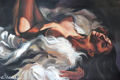 Under My Skin by Ellectra Art canvas print