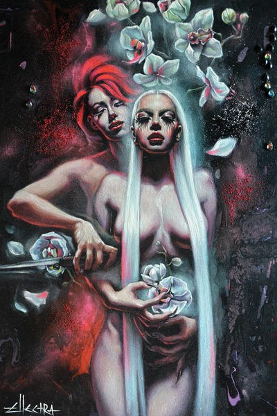 Romantic Bedroom (Couples): Fractured Echoes by Ellectra Art