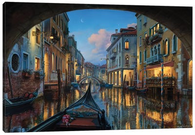 Love Is In The Air Canvas Art Print - Evgeny Lushpin