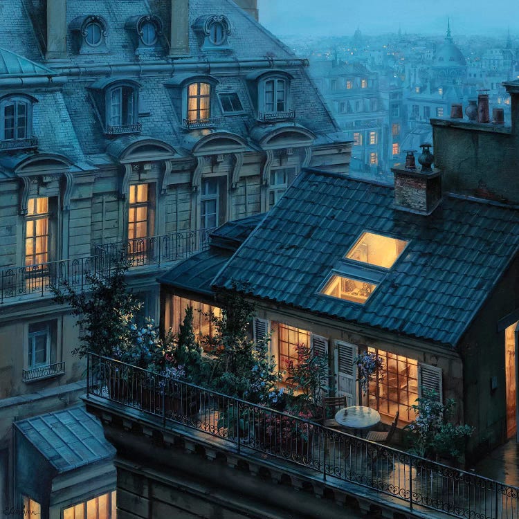 Rooftop Hideout by Evgeny Lushpin wall art