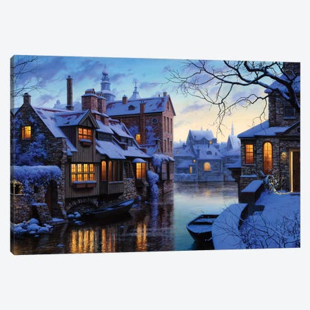 The Venice of the North Canvas Print #ELU23} by Evgeny Lushpin Canvas Wall Art