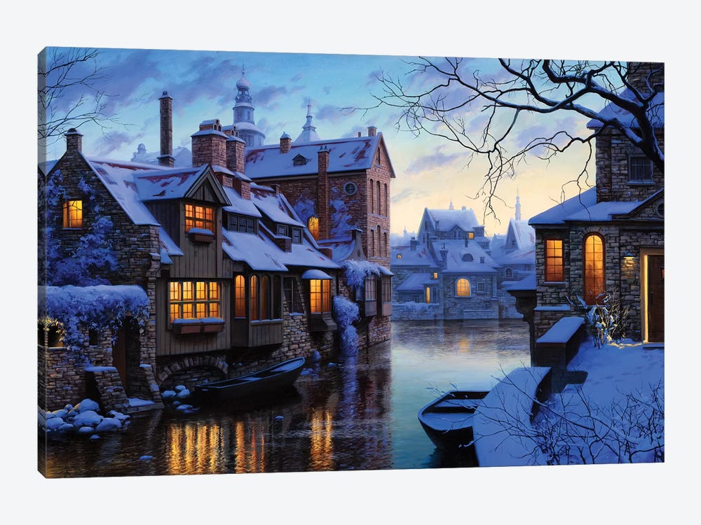 The Venice of the North by Evgeny Lushpin 1-piece Canvas Art Print