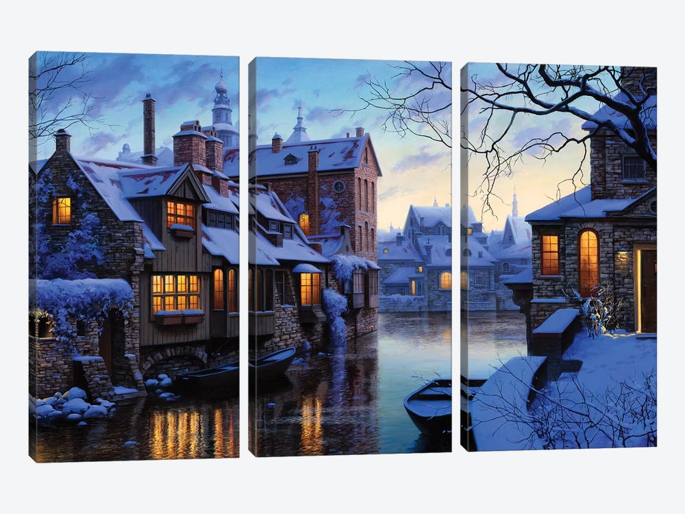 The Venice of the North by Evgeny Lushpin 3-piece Art Print