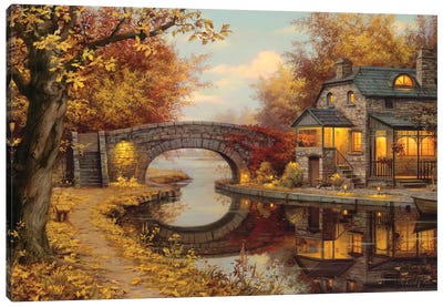 Tranquility Canvas Art Print - Illuminated Oil Paintings