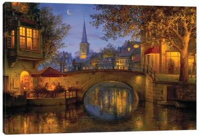 Twilight Reflections Canvas Art Print - Business & Office