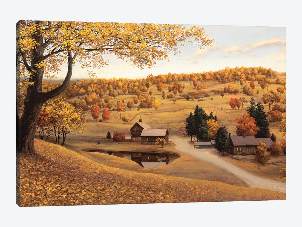 Vermont Farm by Evgeny Lushpin 1-piece Canvas Print