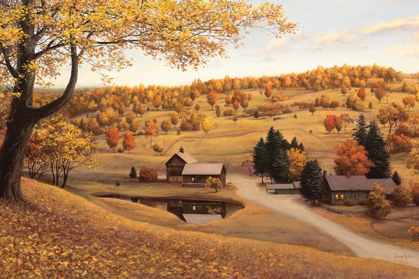 Evgeny Lushpin: Vermont Farm by Evgeny Lushpin
