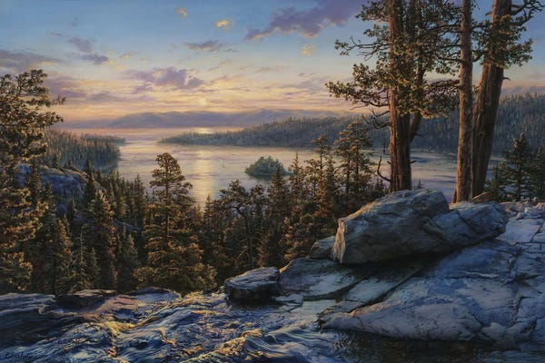Floral & Botanical: Dawn At Lake Tahoe by Evgeny Lushpin