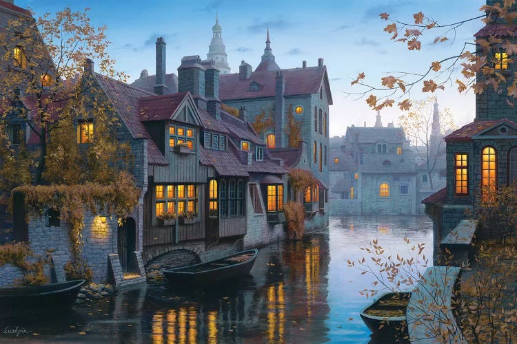 Autumn In Brugges by Evgeny Lushpin wall art