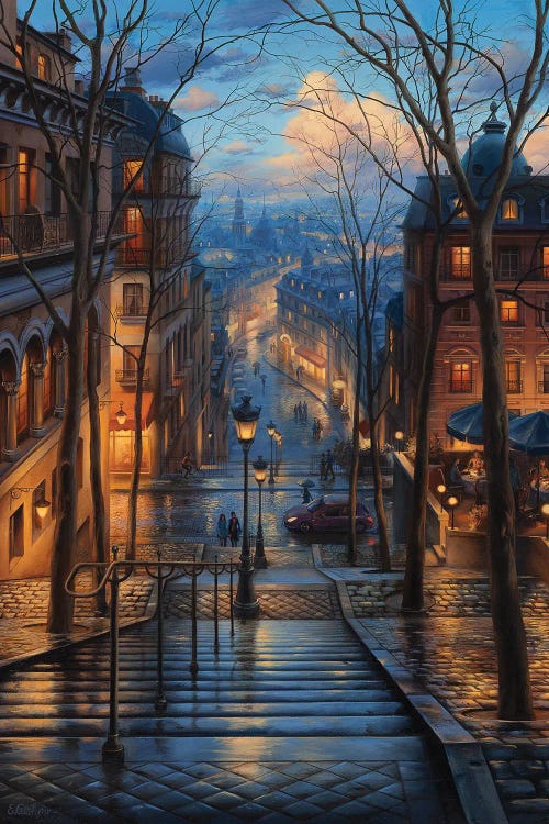 Montmartre Spring by Evgeny Lushpin wall art