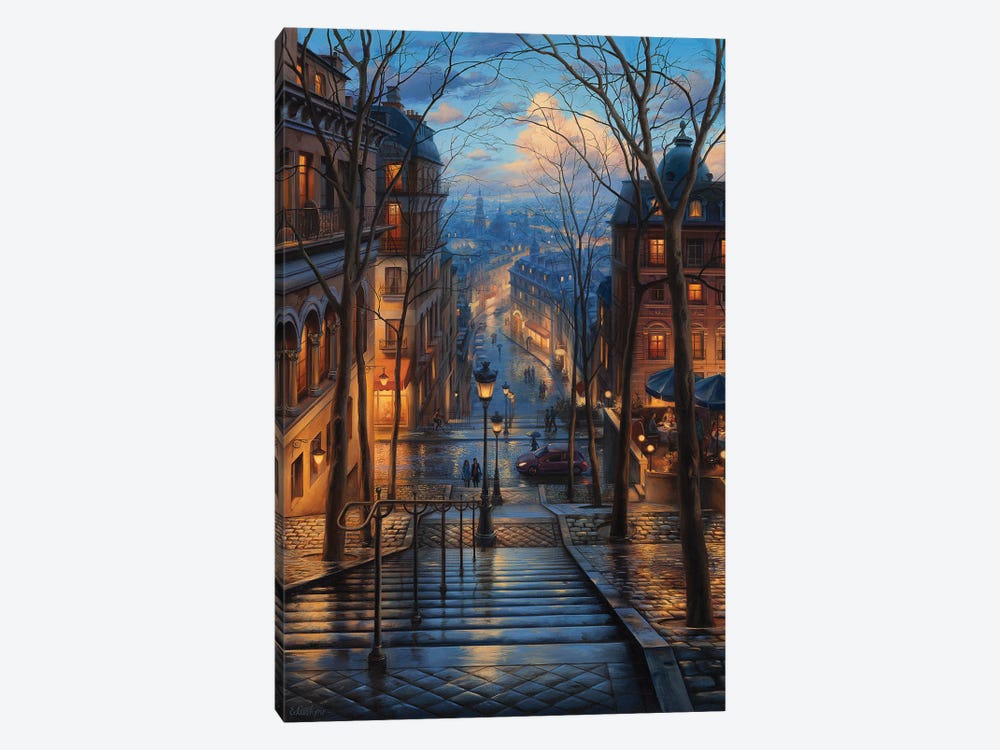 Montmartre Spring by Evgeny Lushpin 1-piece Canvas Artwork