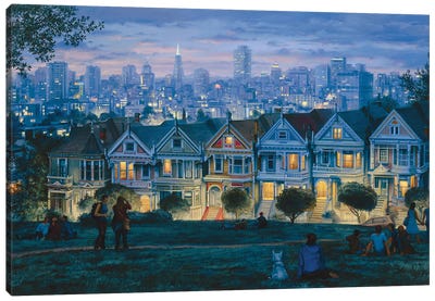 Seven Sisters Canvas Art Print - San Francisco Skylines