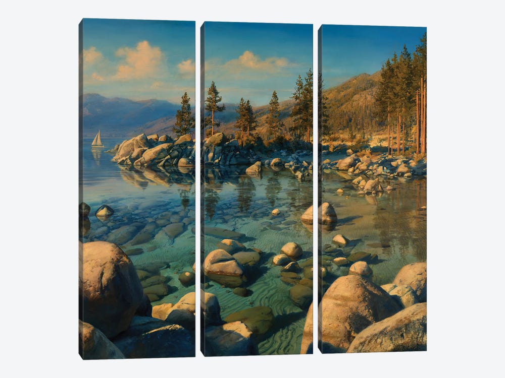 Tahoe Serenity by Evgeny Lushpin 3-piece Canvas Art Print