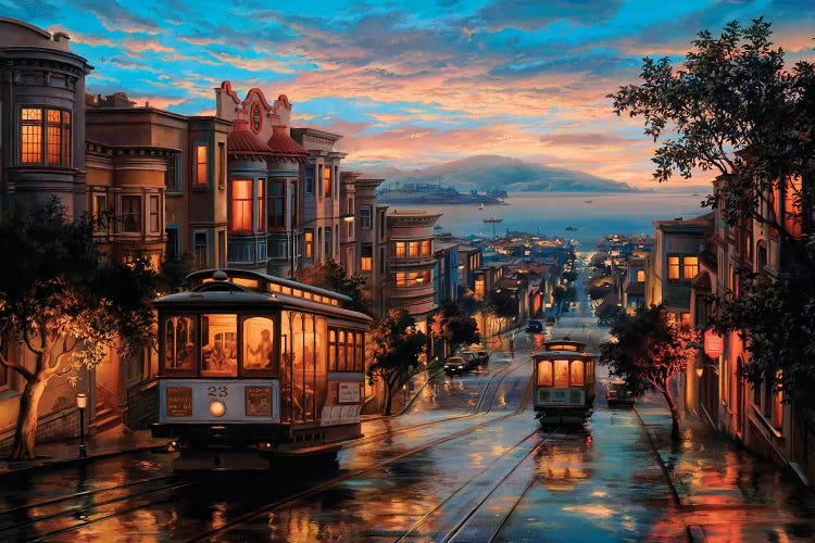 Cable Car Heaven by Evgeny Lushpin wall art