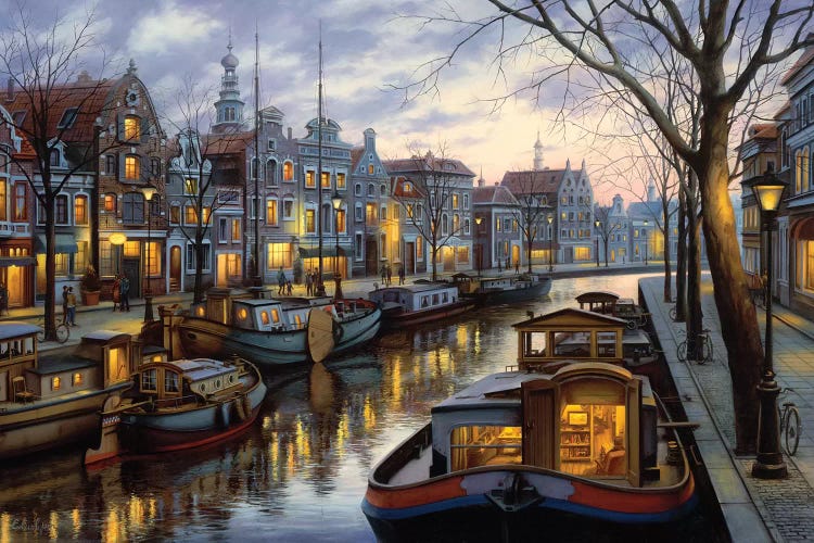 Canal Life by Evgeny Lushpin wall art