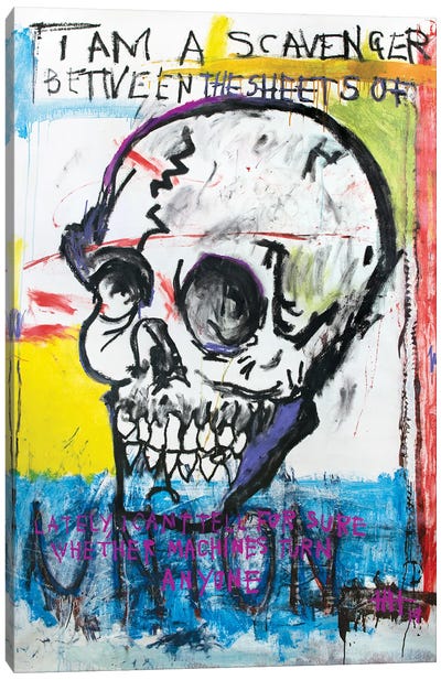 Rise To The Bottom Of The Meaning Of Life Canvas Art Print - Neo-expressionism