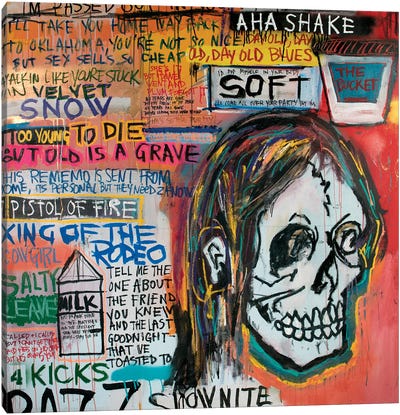 AHA Shake Heartbreak Canvas Art Print - Eddie Love