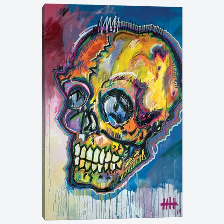 Skull XIX Canvas Print #ELV36} by Eddie Love Canvas Print
