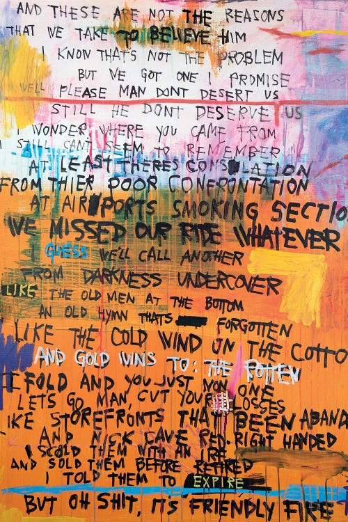 Gold Wins To The Rotten by Eddie Love wall art
