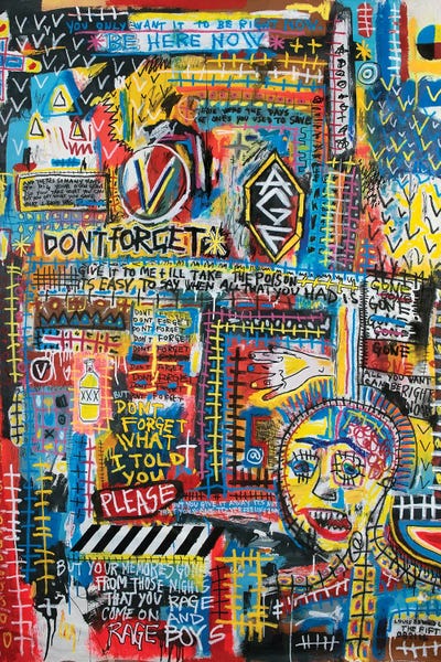 Neo-expressionism: Don’t Forget by Eddie Love